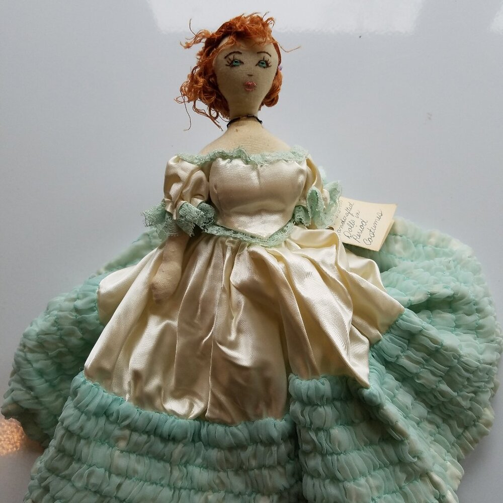 Gorgeous red headed cloth doll vintage hand made in 1976